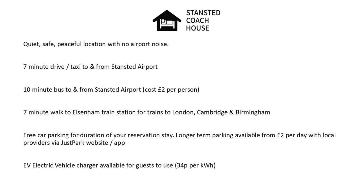 Stansted Coach House Leilighet Elsenham Eksteriør bilde